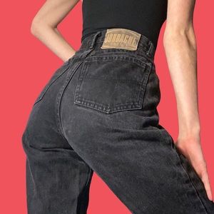 🖤 Vintage MADE IN USA 100% cotton Jordache Black Mom Jeans 🖤